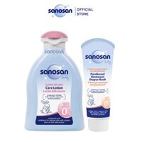 Combo Sữa dưỡng thể 200ml + Kem hăm 2 tác động 100ml Sanosan