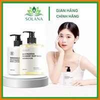 Combo Sữa Dưỡng Thể Sữa Tắm Dưỡng Trắng Da Maycreate Niacinamide Five Grains 500ml - Solana Viẹt Nam