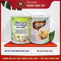 Combo Sữa Hạt - Chay 400g Soyna, Tặng 2 Ly Thủy Tinh Có Vạch Chia ml