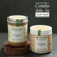 Combo Sữa Hạt Tiện Lợi Bữa Ăn Lành Mạnh Bột sữa hạt và bơ mix hạt yorganik