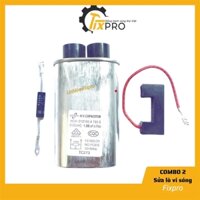 Combo sửa lò vi sóng không nóng Tụ 1uF + diode + cầu chì