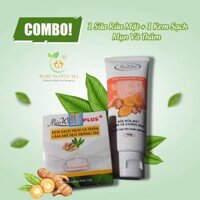 COMBO Sữa rửa mặt 100g kem sạch mụn và thâm