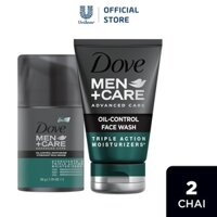 Combo sữa rửa mặt 100G & kem dưỡng 50G Dove Men+Care (Tùy chọn CẤP ẨM hoặc KIỀM DẦU)