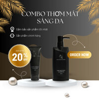 COMBO Sữa rửa mặt - Dầu gội đầu A/X MEN thơm mát sáng da dành cho nam giới