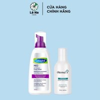 Combo sữa rửa mặt, kem dưỡng ẩm hỗ trợ cho da mụn