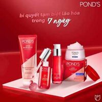 Combo Sữa Rửa Mặt, Serum Và Kem Dưỡng Da Chống lão hóa Pond's Age Miracle Ngày Đêm