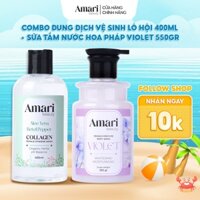 Combo Sữa Tắm Amari Beauty Hương Nước Hoa 500gr & Dung Dịch Vệ Sinh Phụ Nữ 400ml