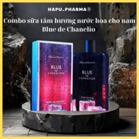 Combo sữa tắm cho nam Blue de Chanelior hương nước hoa  ngăn ngừa đổ mồ hôi 420ml