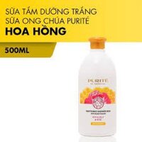 Combo Sữa tắm dưỡng trắng sữa ong chúa và hoa hồng, hoa anh đào Purité De Prôvence chai 500ml