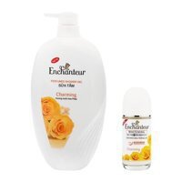 Combo sữa tắm Enchanteur hương nước hoa 650 g + lăn khử mùi Enchanteur 50 ml