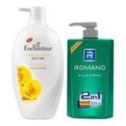 Combo Sữa Tắm Enchanteur và Tắm Gội 2 in 1 Romano 650 g