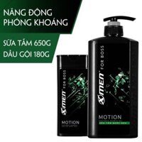 Combo - Sữa tắm nước hoa X-Men for Boss Motion 650g +dầu gội nước hoa INTENSE 180G