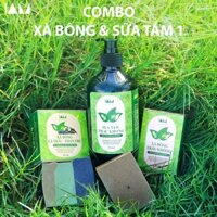 Combo Sữa Tắm & Xà Bông thảo dược ngăn bệnh ngứa da, vẩy nến, bong tróc da do dị ứng 500ml
