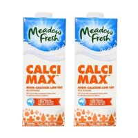 Combo sữa tươi tiệt trùng giàu canxi Meadow Fresh 1l (2 Hộp)