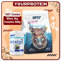 [COMBO] Sữa Whey Protein Dzikie Bialko 3kg + Creatine 500g