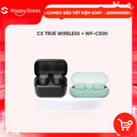 COMBO Tai nghe SONY WF-C500BZ E và Tai nghe SENNHEISER CX True Wireless - Hàng chính hãng  - ĐENXANH MINT