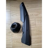 Combo tấm ốp pô và chụp đuôi pô exciter 155 màu đen nhám hàng thường