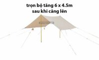 combo Tấm tăng/tarp 6 x 4.5 gồm 2 cây trụ chống 2m4 và cọc dây khoá