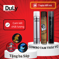 COMBO TAM THÁI TỬ :gôm xịt tóc suavec - silhou - butter - sáp vuốt tóc dapper - tê giác - ngựa vằn