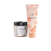 Combo tắm trắng thảo dược her cosmetic và kem baby body zuyu dưỡng da mềm mịn , kem dưỡng trắng da ,makeup da thơm dịu