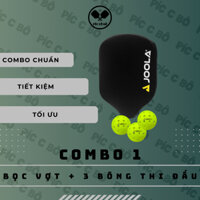 COMBO TÂN THỦ: BỌC VỢT + 3 BÓNG PICKLEBALL - Sự lựa chọn hoàn hảo cho người chơi chuyên nghiệp