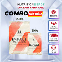 Combo Tăng Cơ - Tăng sức mạnh | Impact Whey Isolate 2.5kg + Creatine 500g Myprotein-Nutrition Depot