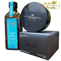 Combo tạo kiểu, chăm sóc tóc dành cho nam Moroccanoil và Morris Motley [ TT ]
