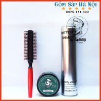 COMBO Tạo Kiểu Tóc Nam ( Sáp Tạo Kiểu Tornado + Gôm Butterfly 320ml + Lược )
