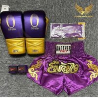 COMBO TẬP BOXING CƠ BẢN GĂNG BOXING + BĂNG ĐA + QUẦN MUAY + TẤT BẢO VỆ - TÍM