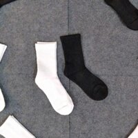 COMBO TẤT CAO CỔ TRẮNG + ĐEN TRƠN DÀY DẶN THOÁNG KHÍ XU HƯỚNG TRENDING ( ÔNG CHÚ AMIRl )