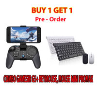 Combo Tay cầm chơi game Bluetooth GameSir G5 và bộ bàn phím chuột mini Promax chơi Rules of Survival, Pubg Mobile