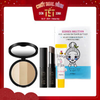 Combo Tẩy Da Chết Môi & Phấn Tạo Khối A'PIEU 3D CONTOURING KIT (4pc)
