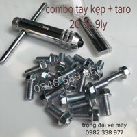 Combo Tay Kẹp + Ta Rô + 20 Ốc 9ly 2cm  Sử Lý Chờn Ren Ốc Gác Chân