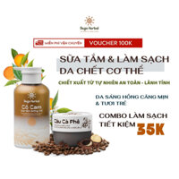 [COMBO] Tẩy tế bào chết cà phê & sữa tắm chăm sóc da DEGO Herbal - Dưỡng da sáng mịn, đều màu, cấp ẩm da, ngừa lão hoá