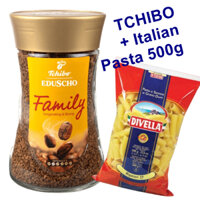 Combo Tchibo Family 200g + Mì Ý Divella Rigatoni 500g – Sự Kết Hợp Hoàn Hảo Cho Bữa Ăn Ngon Tuyệt 🍝☕