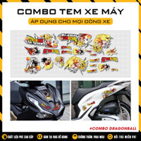 Combo Team Dán XeE Máy Xe Điện Mẫu Dragonball Son Goku 7 Viên Ngọc Rồng | Sticker Dán Xe Vision Vinfast AB Airblade ...