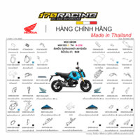 COMBO Tem Dán Xe Máy HONDA MSX GROM Màu xanh Đời 2022 - Hàng Chính Hãng HONDA Nhập Khẩu Thái Lan .