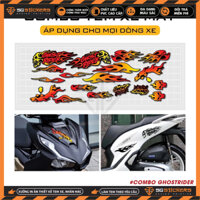 Combo Tem Dán Xe Máy Xe Điện Các Loại Mẫu GOSTRIDER | Team Decal Hình Dán SH Vespa Raider Exciter Winner AirBlade ...