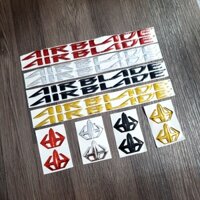 [COMBO TEM] TEM DÁN XE AIRBLADE NỔI,TEM LOGO AIRBLADE NHỰA DẺO CAO CẤP SIÊU ZIN (FULL BỘ)