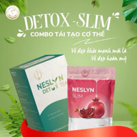 Combo Thải m ỡ giả m  câ  n  & Detox cơ thể Neslyn Slim & Neslyn Detox Tea