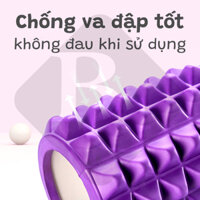 Combo Thảm Tập Yoga 6mm,Con Lăn Massage Ống Lăn Dãn Cơ Foam Roller BLUE- Bóng tập yoga size 65cm Tập Gym, Yoga, Thể Hình hàng nhập khẩu - 6001S-CAM