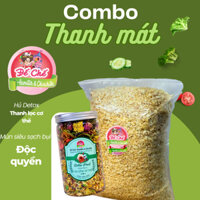 Combo thanh mát với hủ đồ ăn trộn Detox và 1kg mùn cưa siêu sạch bụi an toàn cho hamster ( mảnh nhỏ )