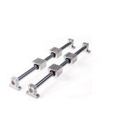 (Combo) Thanh SC20 dài 500mm và 2con trượt+ 2 gối đỡ trục