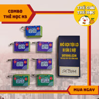 Combo Thẻ Học Tiếng Nhật N3 Bản Mới Nhất - Flashcard N3 - Hán Tự - Ngữ Pháp - Từ Vựng