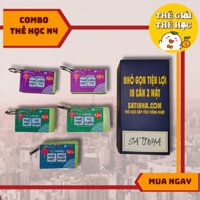 Combo Thẻ Học Tiếng Nhật N4 Bản Mới Nhất - Flashcard N4 - Hán Tự - Ngữ Pháp - Từ Vựng