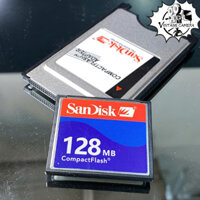 Combo thẻ nhớ CF SANDISK 128MB và đầu đọc PCMCIA cho máy CNC