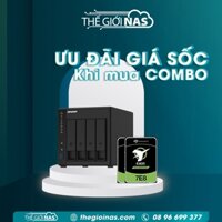 Combo Thiết bị lưu trữ Nas Qnap TS-451D2-4G-EU + 2 ổ HDD 8TB Exos