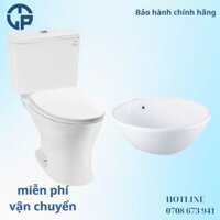 Combo thiết bị vệ sinh Toto CS735DT10 Lavabo LT523S