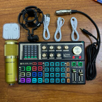 combo thu âm 2024 Mic bm900 và sound card k300 pro max tặng kèm tai nghe nhét đầy đủ phụ kiện bh 6 tháng