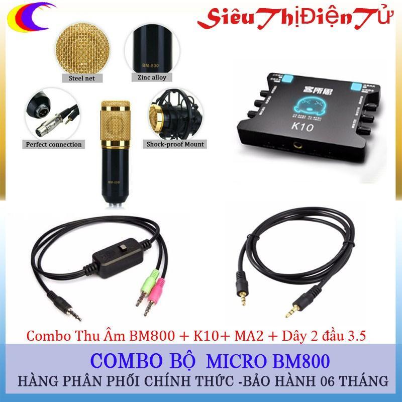 Combo thu âm BM800 + Sound XOX K10